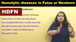 Hemolytic diseases of the Fetus and Newborn in Rh incompatibility HDFN  Nursing Lecture [upl. by Kciredec]