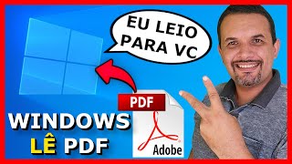 OUVIR TEXTO EM VOZ ALTA NO PC WINDOWS Ler PDF em voz alta Shorts [upl. by Attoynek]