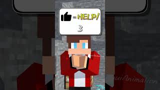 JJ amp Mikey Need to Help Mining  MAIZEN Minecraft Animation shorts [upl. by Nnazus662]