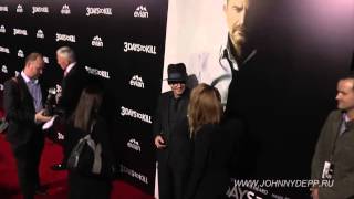 Johnny Depp Amber Heard first official Redcarpet together at 3 Days To Kill LA premiere [upl. by Lairret]