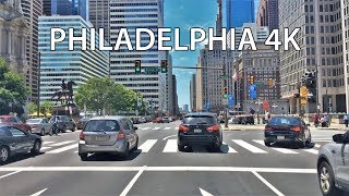 Driving Downtown  Philadelphia 4K  USA [upl. by Eirojram]