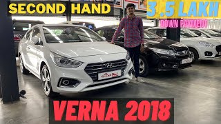 USED VERNA 2018 FOR SALE SECOND HAND  CARMALL [upl. by Nallaf601]