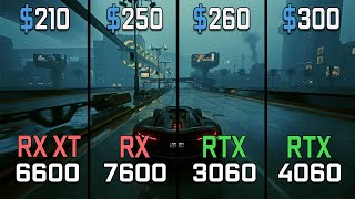 RX 6600 XT vs RTX 3060 vs RX 7600 vs RTX 4060  Which is Better [upl. by Quigley]