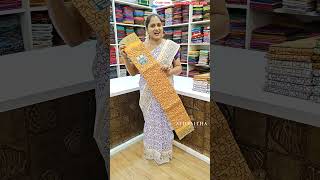 Sungudi Cotton Sarees😍👌cottonsarees trending sarees viralvideo handloom sungudi purecotton [upl. by Kenaz]