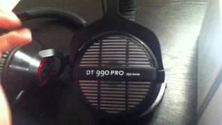 BeyerDynamic DT990 Pro Headphones and FiiO E5 Headphone Amplifier [upl. by Sladen]