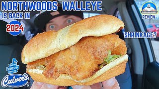 Culvers® Northwoods Walleye Fish Sandwich Review 🐟  Is It Shrinking  theendorsement [upl. by Dnalyar394]