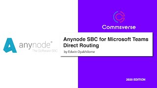 anynode Direct Routing for Microsoft Teams [upl. by Casey811]