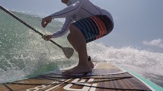 Surfing a Bote Paddle Board [upl. by Ardnatal]