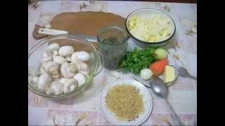 Грибной суп из шампиньонами  Mushroom soup with champignons [upl. by Ainessej]