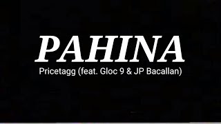 Pahina Lyrics  Pricetagg feat Gloc 9 amp JP Bacallan [upl. by Meriel]