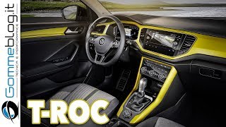 VW TRoc INTERIOR  NEW 2017 Volkswagen Compact SUV  The Polo SUV [upl. by Fulbert]