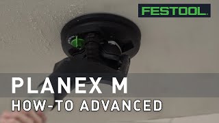 Application Removing Textured Ceiling with the PLANEX LHS2 M Drywall Sander [upl. by Magnusson]