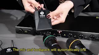 How to use D Debra Audio AU800 Pro UHF 8 Channel Wireless Microphone System [upl. by Girardo541]