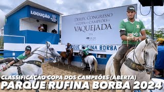 VEJA A CLASSIFICAÇÃO CATEGORIA ABERTA COPA DOS CAMPEÕES ABQM PARQUE RUFINA BORBA 2024 [upl. by Enneillij]