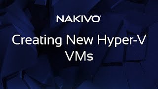 Creating a New VM in Microsoft HyperV [upl. by Tager183]