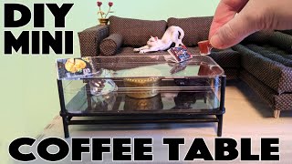 DIY Miniature Display Case Coffee Table Tutorial [upl. by Legnalos]