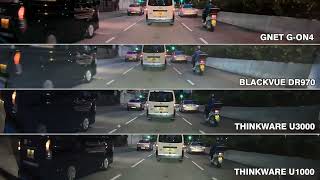 COMPARING 4K DASH CAM  GNET GON4 vs Blackvue DR970X vs Thinkware U1000 vs Thinkware U3000 [upl. by Lemuela]