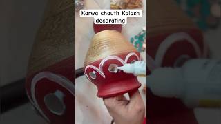 Karwa chauth Kalash decoration idea karwa chauth item bhojpuri newsong [upl. by Soracco]