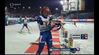 lHDl ČT4 SP biathlon 2015 NMNM  mixed relay [upl. by Ulita68]