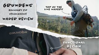 Grundens Men’s Boundary Zip Waders  Waterside Review [upl. by Tabina346]