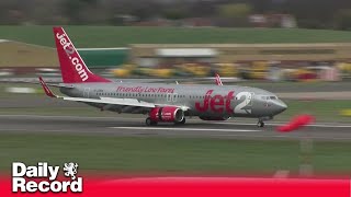 Jet2 flight from Glasgow makes emergency landing after almost running out of fuel [upl. by Olimpia]