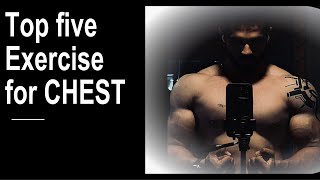 Top 5 Exercises for CHEST chestworkout chest workout fitnesstips chestpress bardips fitfam [upl. by Lewellen]