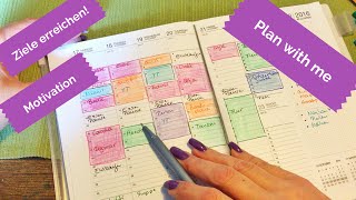 Kalender  Monats und Wochenplanung Plan with me  Motivation [upl. by Amathist397]