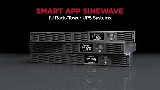 CyberPower Smart App Sinewave 1U Rack Tower UPS Feature [upl. by Agustin939]