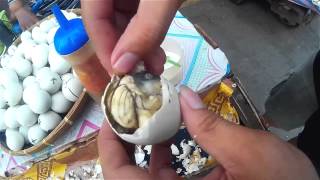 Cebu Philippine Street Food Balut [upl. by Anilram]