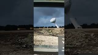 Cell phone video Demolition crews topple usused Plano Water Tower [upl. by Assir559]