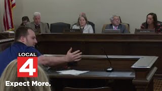 Man uses racial slur in Michigan Senate committee hearing [upl. by Acirehs]