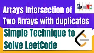 350 Intersection of Two Arrays II  faangacademy [upl. by Niltiac]