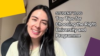 Top Tips for Choosing the Right University and Programme for your Masters  LSE Student Vlog [upl. by Anh]