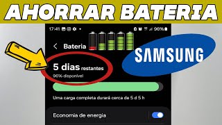 Como Ahorrar Mucha Bateria en Samsung 2025 [upl. by Araek877]