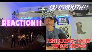 REACTION Mary Did You Know  Pentatonix [upl. by Harimas]