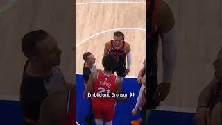 Embiid tried every trick in the book even throwing elbows Knicks Jalen Embiid playoffs [upl. by Snah]