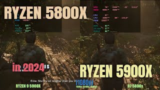 Ryzen 5800x vs Ryzen 5900x in 2024 [upl. by Kartis]