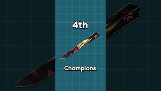 Ranking All VALORANT Butterfly Knife Skins 👀 [upl. by Tsepmet536]