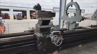 77quot  92quot X 360quot 30 MEUSER MODEL L13 GAP BED ENGINE LATHE STOCK 20850 [upl. by Edrahs]