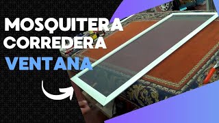 🧷 Crea tu propia MOSQUITERA CORREDERA para ventana en minutos [upl. by Arahsal]