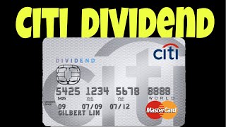 Citi Dividend Card [upl. by Millda]