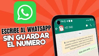 Como enviar MENSAJE de WHATSAPP SIN AGREGAR EL CONTATO [upl. by Laurita]