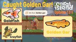 Golden Gar  Goldfish  Crayfish CORAL ISLAND [upl. by Krystle]