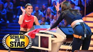 Gebärdensprache  Leony vs Stefanie Giesinger  Spiel 3  Schlag den Star [upl. by Ester]