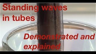 Standing waves in tubes demonstrated and explained from fizzicsorg [upl. by Silvanus674]