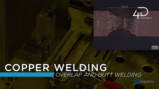 Process Monitoring of Copper Welding  Laserline and 4D [upl. by Lenox]