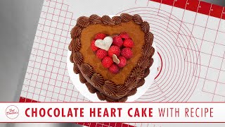 Chocolate Heart Cake [upl. by Chalmer]