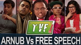 Arnub Vs Free Speech  Newshour Qtiyapa [upl. by Meraree57]