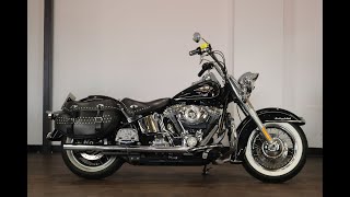 HARLEY DAVIDSON FLSTC SOFTAIL HERITAGE 1584 2009  WALK AROIUND VIDEO TOUR [upl. by Adolphus]