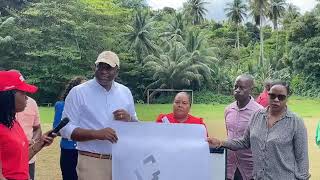 Pm Skerrit meets with Calibishie Residents refuses question from media [upl. by Notanhoj]